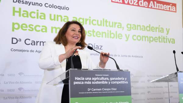 Almería.- Carmen Crespo: 'Un campo con los impuestos más bajos genera más posibilidades economicas' Almería.- Carmen Crespo: 'Un campo con los impuestos más bajos genera más posibilidades economicas'