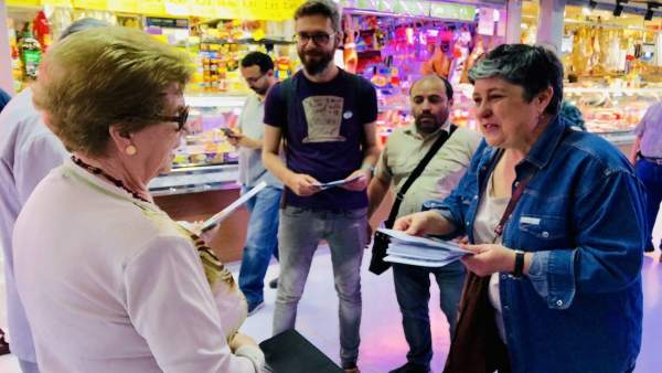 Jaén.- 26M.- Adelante Jaén elige el Mercado de San Francisco para mostrar su respaldo al pequeño y mediano comercio Jaén.- 26M.- Adelante Jaén elige el Mercado de San Francisco para mostrar su respaldo al pequeño y mediano comercio