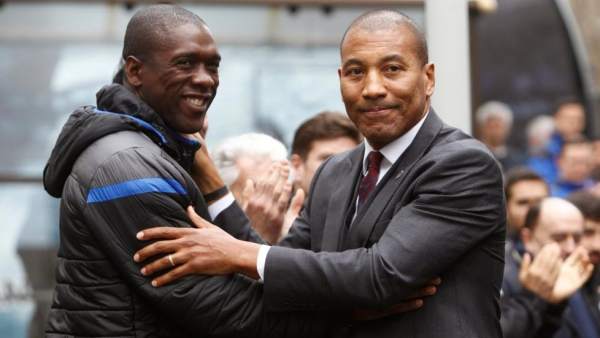 Mauro Silva y Clarence Seedorf Mauro Silva y Clarence Seedorf