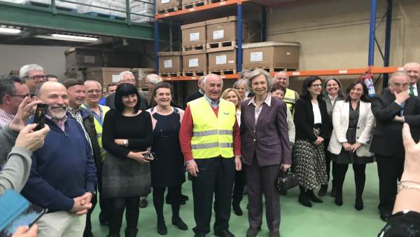 La Reina doña Sofía visita el Banco de Alimentos de Bizkaia La Reina doña Sofía visita el Banco de Alimentos de Bizkaia