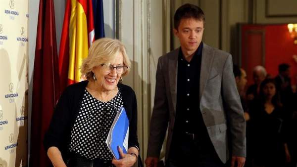 Manuel Carmena e Íñigo Errejón Manuel Carmena e Íñigo Errejón