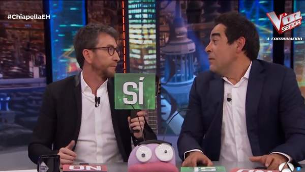 Pablo Motos y Pablo Chiapella, en 'El hormiguero'. Pablo Motos y Pablo Chiapella, en 'El hormiguero'.