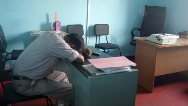 Durmiendo en el trabajo Durmiendo en el trabajo