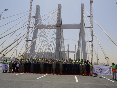 Inauguración del puente de Rawd Al-Faraj en El Cairo