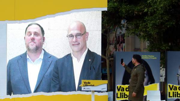 Intervención en un mitin de Girona de Junqueras y Romeva. Intervención en un mitin de Girona de Junqueras y Romeva.