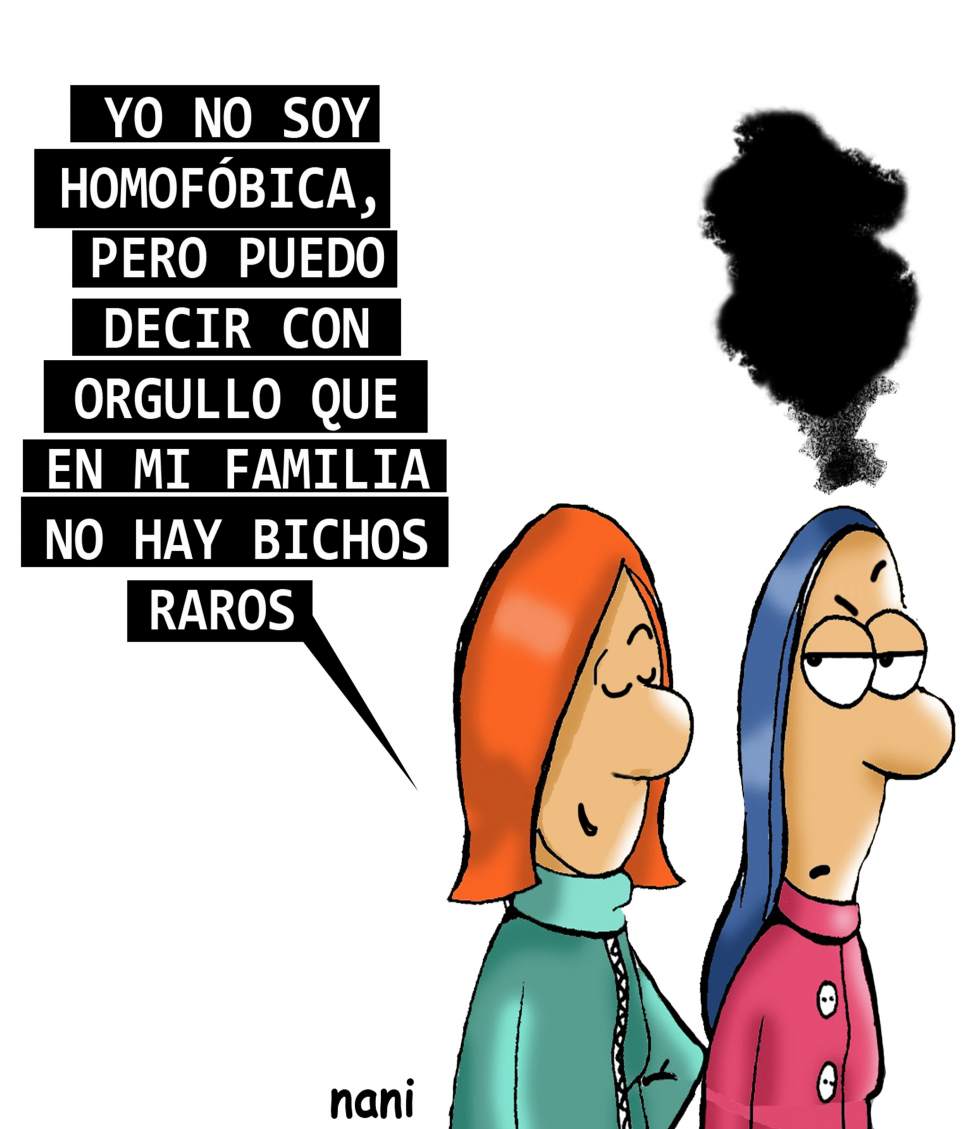 Resultado de imagen de VIÃETA DE HOMOFOBIA