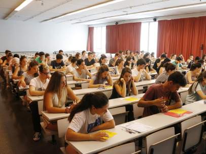 Aula del Campus Catalunya de la Universitat Rovira i Virgili de Tarragona.