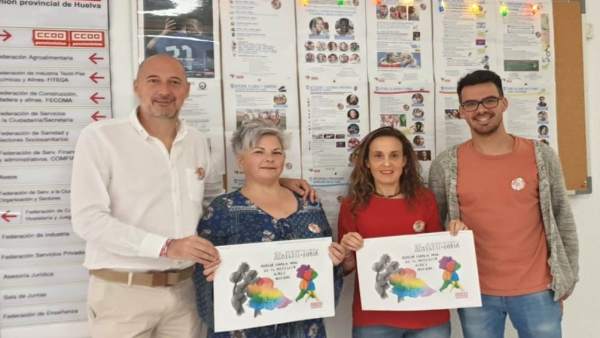 Huelva.- La Federación Andaluza Arco Iris junto a CCOO presentan dos muestras escolares en el día contra Lgtbifobia Huelva.- La Federación Andaluza Arco Iris junto a CCOO presentan dos muestras escolares en el día contra Lgtbifobia