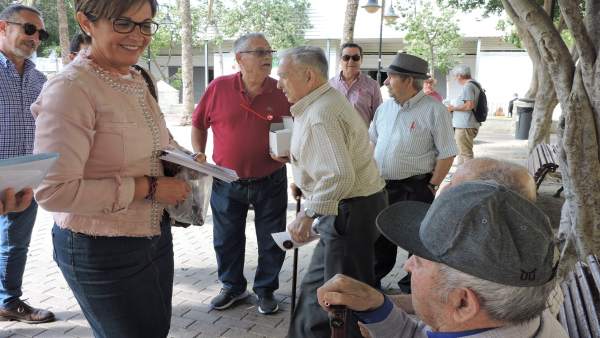 Almería.- 26.- Valverde: 'Los mayores pueden contar con el PSOE para vivir esa etapa con más plenitud y calidad de vida' Almería.- 26.- Valverde: 'Los mayores pueden contar con el PSOE para vivir esa etapa con más plenitud y calidad de vida'