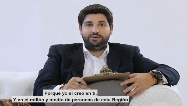 López Miras envía a través de un vídeo una carta abierta al millón y medio de personas de la Región López Miras envía a través de un vídeo una carta abierta al millón y medio de personas de la Región