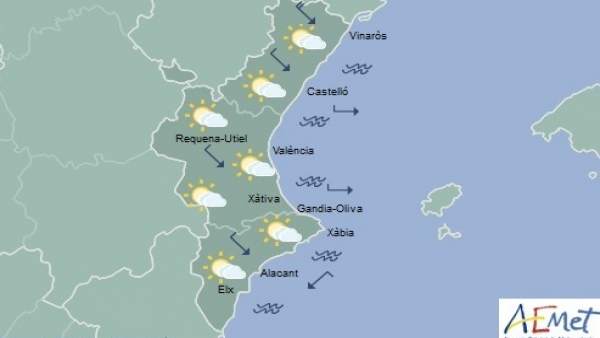 Baja probabilidad de chubascos en un domingo en el que las temperaturas máximas suben en Alicante y litoral de Valencia Baja probabilidad de chubascos en un domingo en el que las temperaturas máximas suben en Alicante y litoral de Valencia