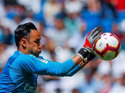 Keylor Navas, durante el partido contra el Betis