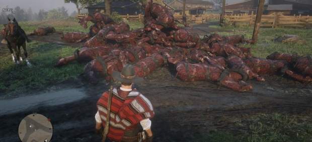 Caballos calcinados en 'Red Dead Online'