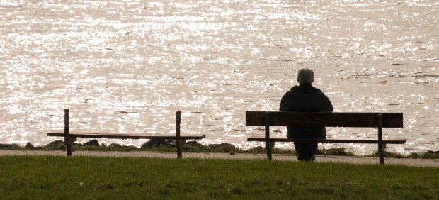 Un anciano en soledad