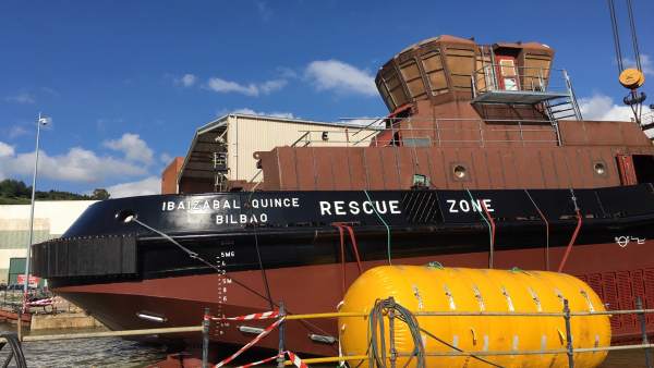 Astilleros Murueta bota el primer remolcador a puerto de propulsión dual construido en España Astilleros Murueta bota el primer remolcador a puerto de propulsión dual construido en España