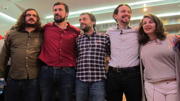 Pablo Iglesias en un mitin con En Marea Pablo Iglesias en un mitin con En Marea