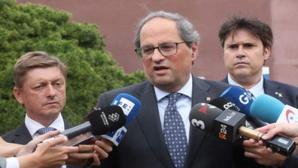 Torra defiende que no se suspenda a los presos y acusa al Estado de querer 'silenciarlos' Torra defiende que no se suspenda a los presos y acusa al Estado de querer 'silenciarlos'