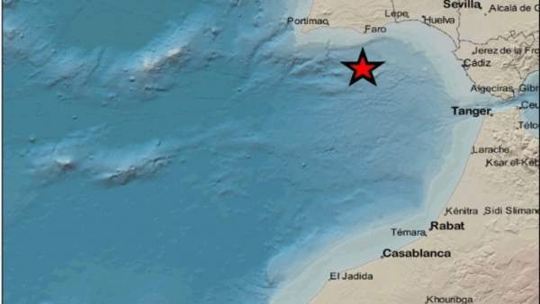 Cádiz.-Sucesos.- Registrado un terremoto de magnitud 2,9 en el Golfo de Cádiz Cádiz.-Sucesos.- Registrado un terremoto de magnitud 2,9 en el Golfo de Cádiz