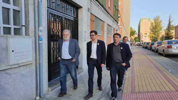 FOTO: EP. Rodríguez Ibarra (i) junto a José Luis Mateos (c) y Fernando Pablos (d) en Salamanca FOTO: EP. Rodríguez Ibarra (i) junto a José Luis Mateos (c) y Fernando Pablos (d) en Salamanca