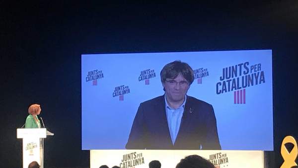 26M.- Puigdemont: 'En El Parlamento Europeo No Podrá Suspendernos Ningún Juez Prevaricador' 26M.- Puigdemont: 'En El Parlamento Europeo No Podrá Suspendernos Ningún Juez Prevaricador'