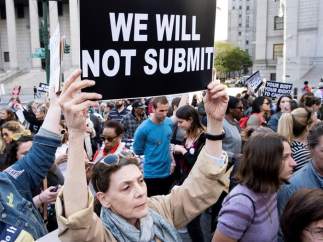 Manifestación en favor del derecho al aborto en EE UU