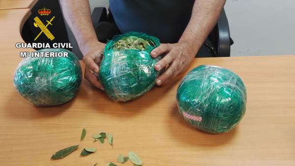 Almería.-Sucesos.-La Guardia Civil interviene en el aeropuerto más de tres kilos de hojas de coca Almería.-Sucesos.-La Guardia Civil interviene en el aeropuerto más de tres kilos de hojas de coca