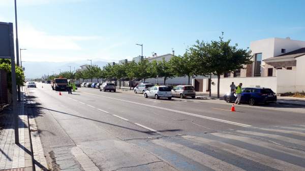 Granada.- Comienzan las obras de construcción de la glorieta de Churriana de la Vega Granada.- Comienzan las obras de construcción de la glorieta de Churriana de la Vega