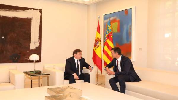Reunión de Puig y Sánchez en La Moncloa Reunión de Puig y Sánchez en La Moncloa