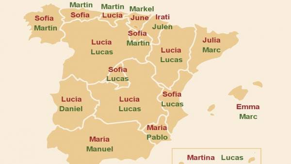 Lucas y Lucía, los nombres más frecuentes en Castilla-La Mancha Lucas y Lucía, los nombres más frecuentes en Castilla-La Mancha