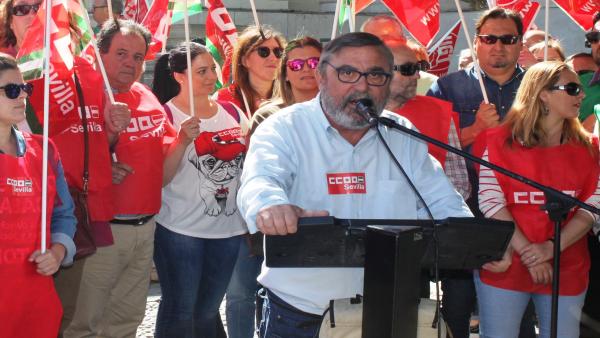 Sevilla.- 26M.- Vidán (CCOO) llama a votar a candidaturas 'progresistas' para 'seguir frenando a la ultraderecha' Sevilla.- 26M.- Vidán (CCOO) llama a votar a candidaturas 'progresistas' para 'seguir frenando a la ultraderecha'