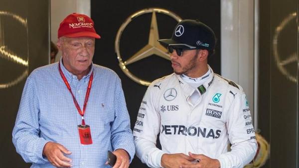Niki Lauda y Lewis Hamilton Niki Lauda y Lewis Hamilton