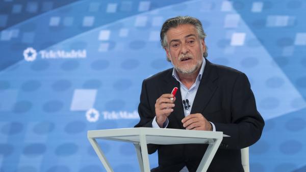 Pepu Hernández, durante el debate en Telemadrid Pepu Hernández, durante el debate en Telemadrid