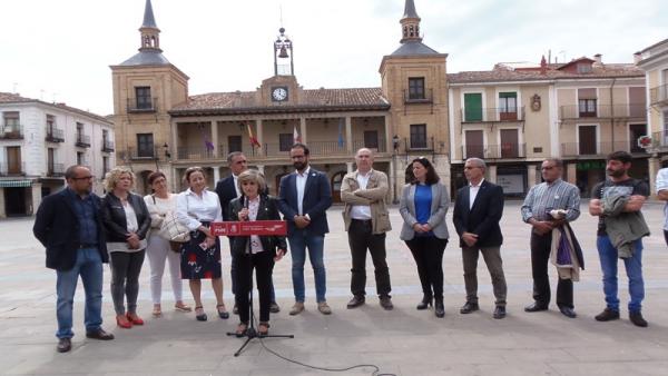 Foto PSOE Soria. Carcedo en El Burgo de Osma Foto PSOE Soria. Carcedo en El Burgo de Osma