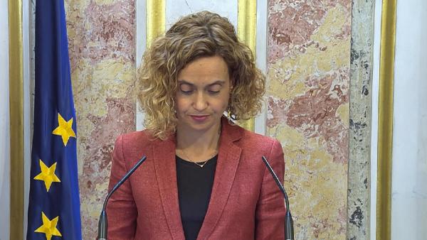 Meritxell Batet atiende a los medios en el Congreso. Meritxell Batet atiende a los medios en el Congreso.