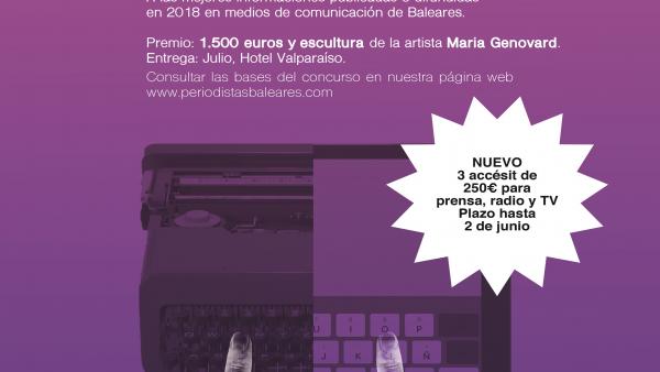 La APIB incorpora 750 euros en accésit para prensa, radio y TV a los IV Premios de Periodismo La APIB incorpora 750 euros en accésit para prensa, radio y TV a los IV Premios de Periodismo