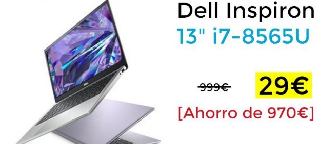 Oferta de Chollometro de un portátil Dell a 29 euros