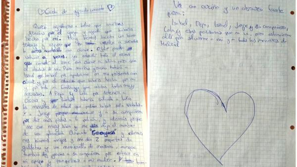 Carta enviada a los agentes. Carta enviada a los agentes.