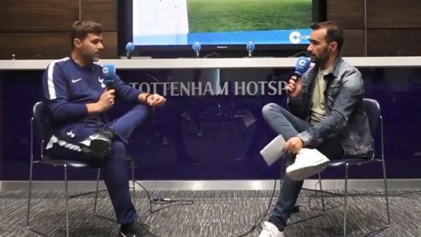 Mauricio Pochettino y Juanma Castaño Mauricio Pochettino y Juanma Castaño