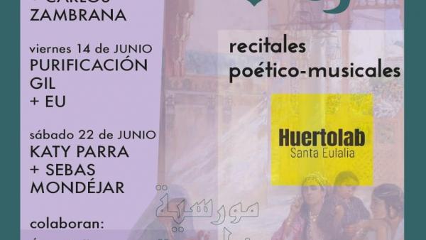 Pedro Teruel-Susana Prat, Mery Salem-Carlos Zambrana, Puri Gil-Eu y Katy Parra-Sebas Mondéjar, en Mursiya Poética 2019 Pedro Teruel-Susana Prat, Mery Salem-Carlos Zambrana, Puri Gil-Eu y Katy Parra-Sebas Mondéjar, en Mursiya Poética 2019