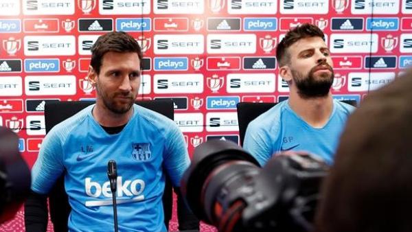 Messi y Piqué Messi y Piqué