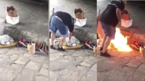 Dos hombres queman a dos indigentes en Buenos Aires Dos hombres queman a dos indigentes en Buenos Aires