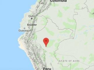 Lugar donde se ha sentido el terremoto de Perú