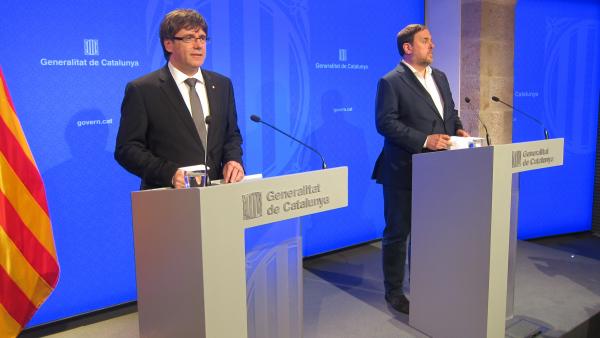 Puigdemont y Junqueras Puigdemont y Junqueras