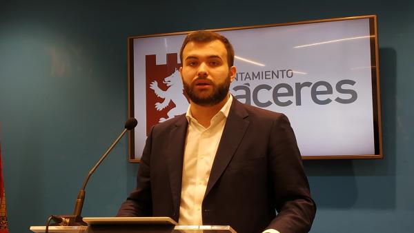 Luis Salaya, portavoz del PSOE en Cáceres Luis Salaya, portavoz del PSOE en Cáceres