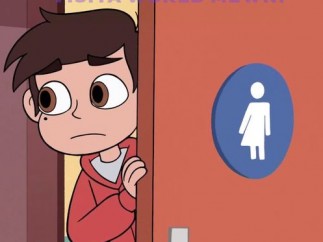 Marco en un baño para personas trans en 'Star contra las fuerzas del mal'