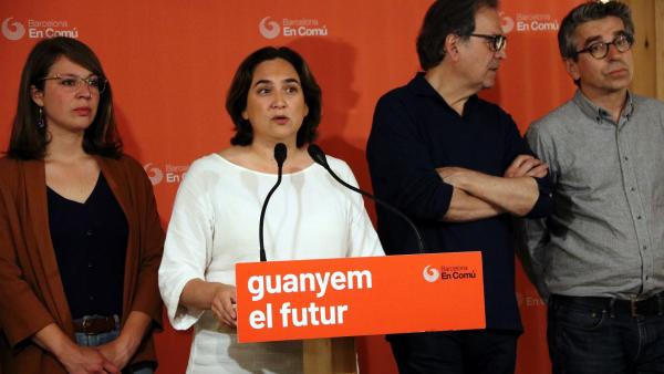 La alcaldesa en funciones, Ada Colau, en rueda de prensa. La alcaldesa en funciones, Ada Colau, en rueda de prensa.