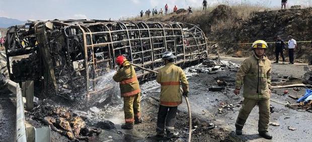 Accidente de autobús en México