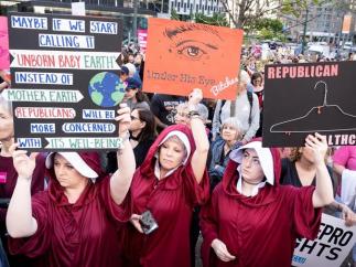 Manifestación a favor del derecho al aborto en EE UU