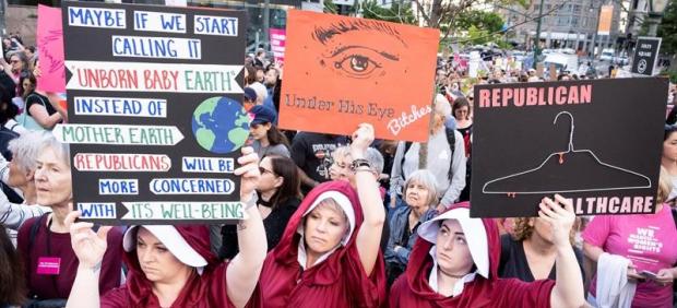 Manifestación a favor del derecho al aborto en EE UU
