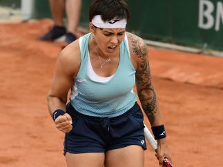 La tenista Aliona Bolsova en Roland Garros